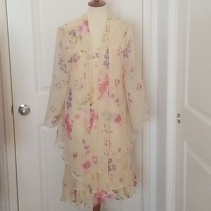 J.B.S. long floral dress for weddings or any party